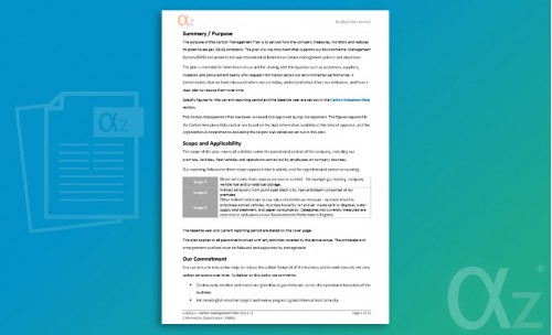 F-IMS62 Carbon Management Plan