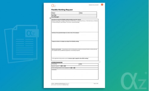 F-HR9 Flexible Working Request