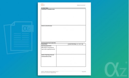 F-Q109 Information Security Incident