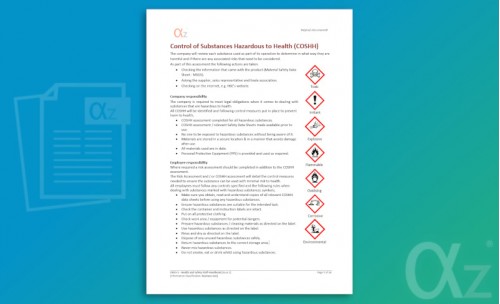 OHS1-1 Health and Safety Awareness Staff Handbook