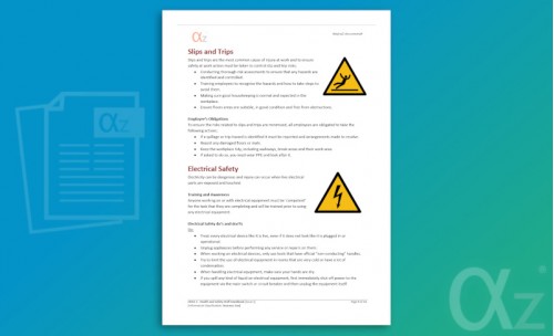 OHS1-1 Health and Safety Awareness Staff Handbook