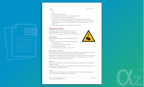 OHS1-1 Health and Safety Awareness Staff Handbook