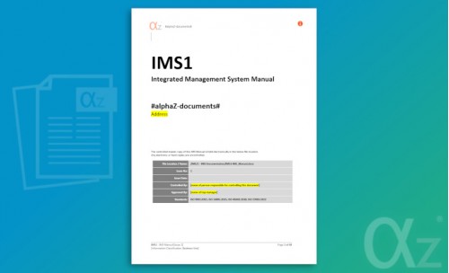 IMS1 - ISO9001 /  45001 Manual