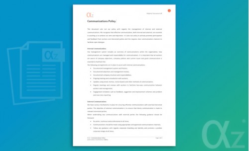 P-17 Communications Policy