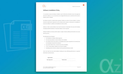 P-38 Software Installation Policy