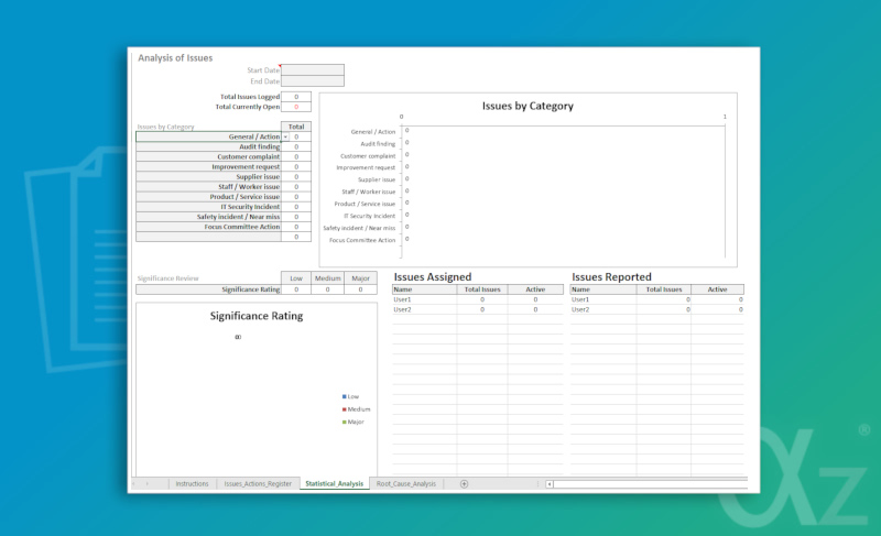 Iso Management Worksheet Example ISO 9001 Toolkit
