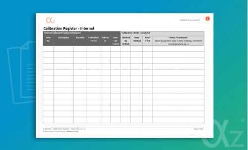 F-Q110 Calibration Register