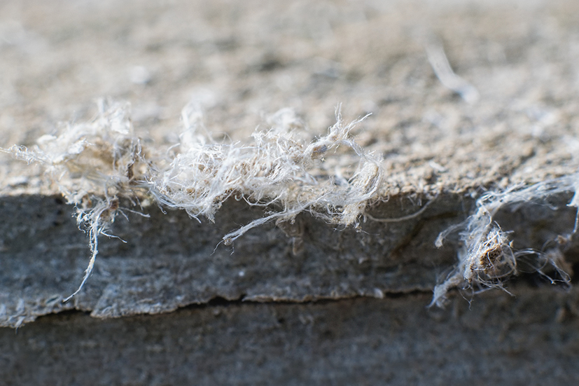 Image of asbestos on board 